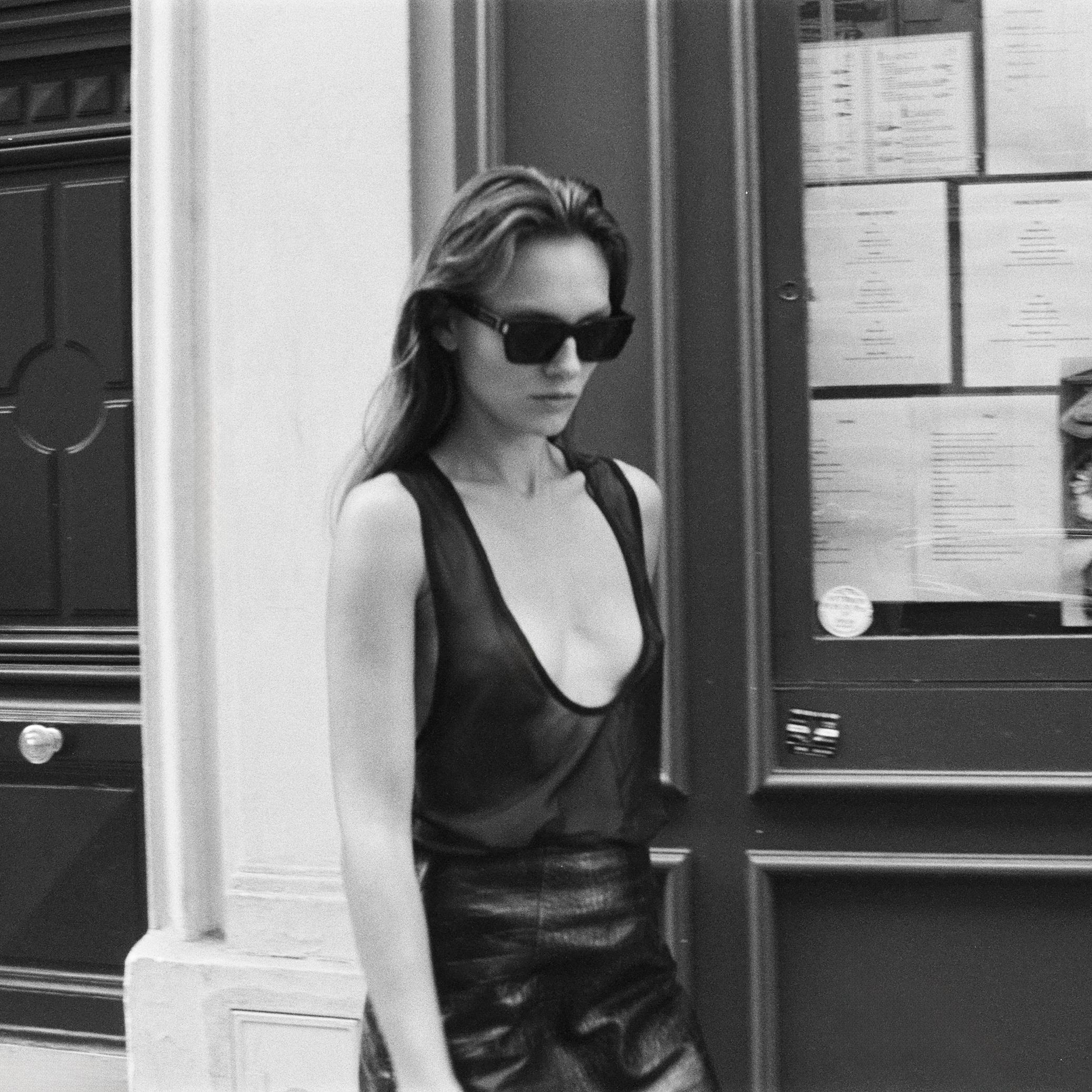 BLACK ALIZE SHEER RELAX TOP