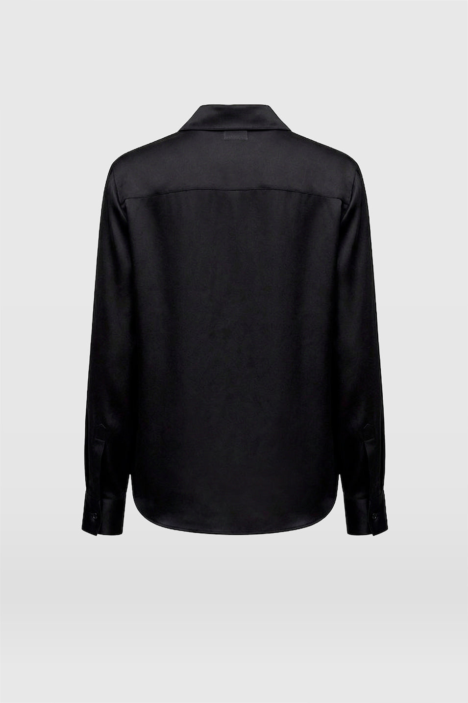AMEN Leather - BLACK LIA SHIRT - Top de seda