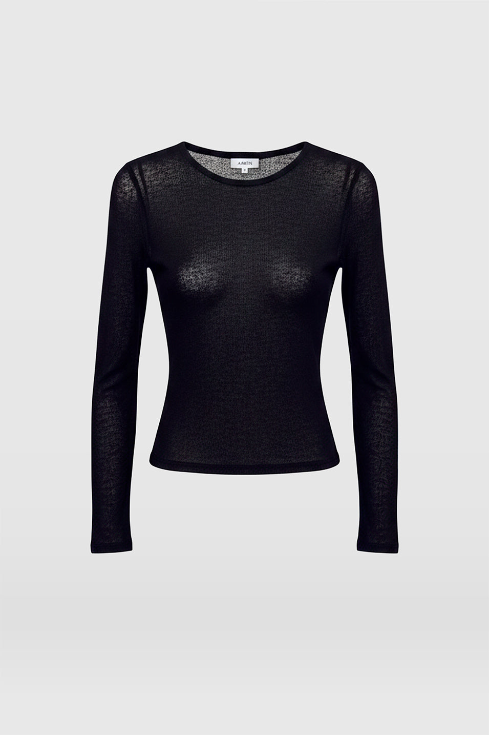 AMEN Leather - BLACK MAIA T-SHIRT - Camiseta de algodón