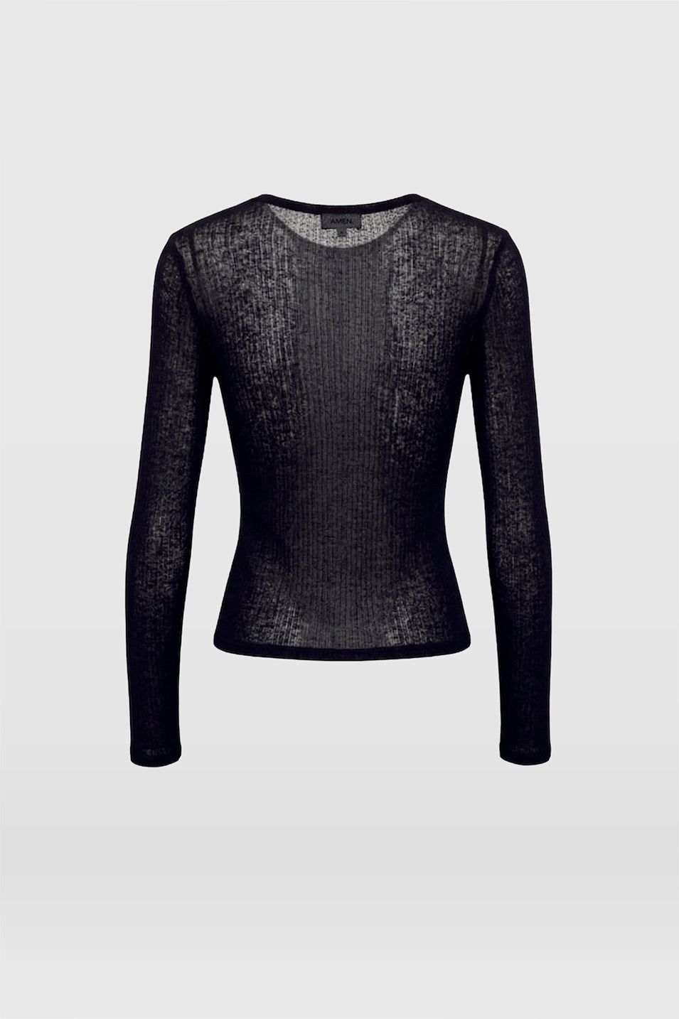 AMEN Leather - BLACK MAIA T-SHIRT - Camiseta de algodón