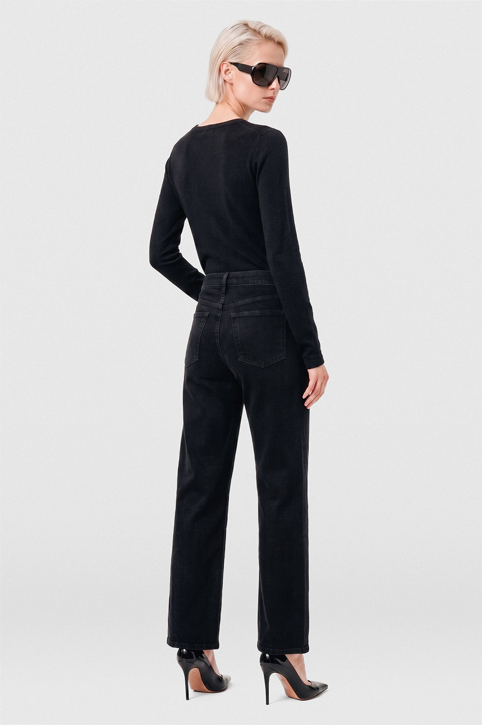 Polera Tela Mujer Negro Maia