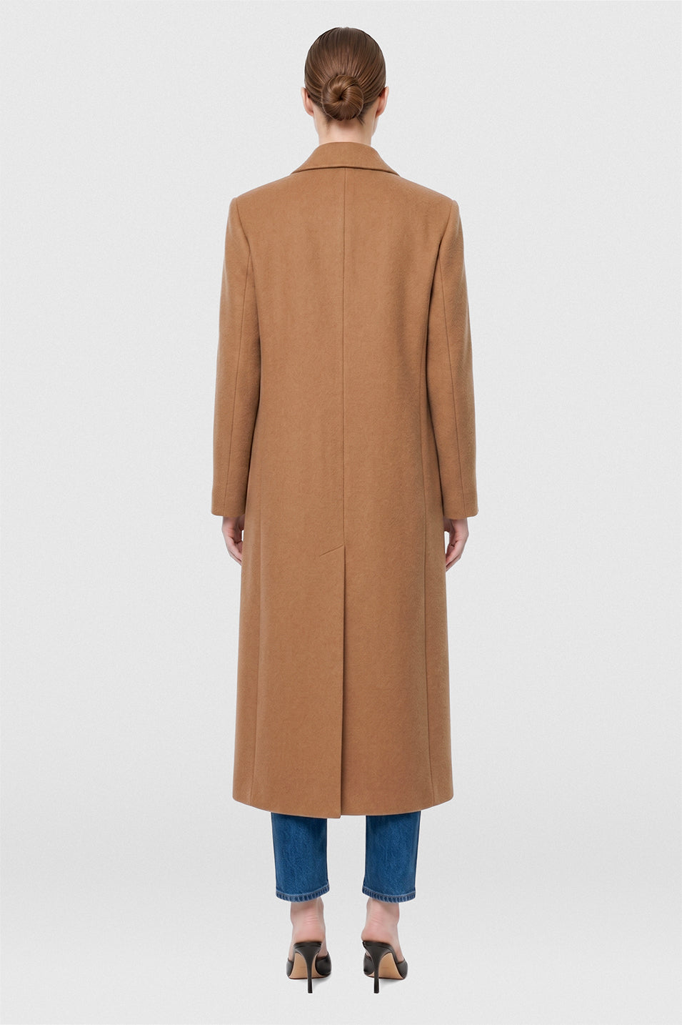 Abrigo Lana Mujer Camel Ana