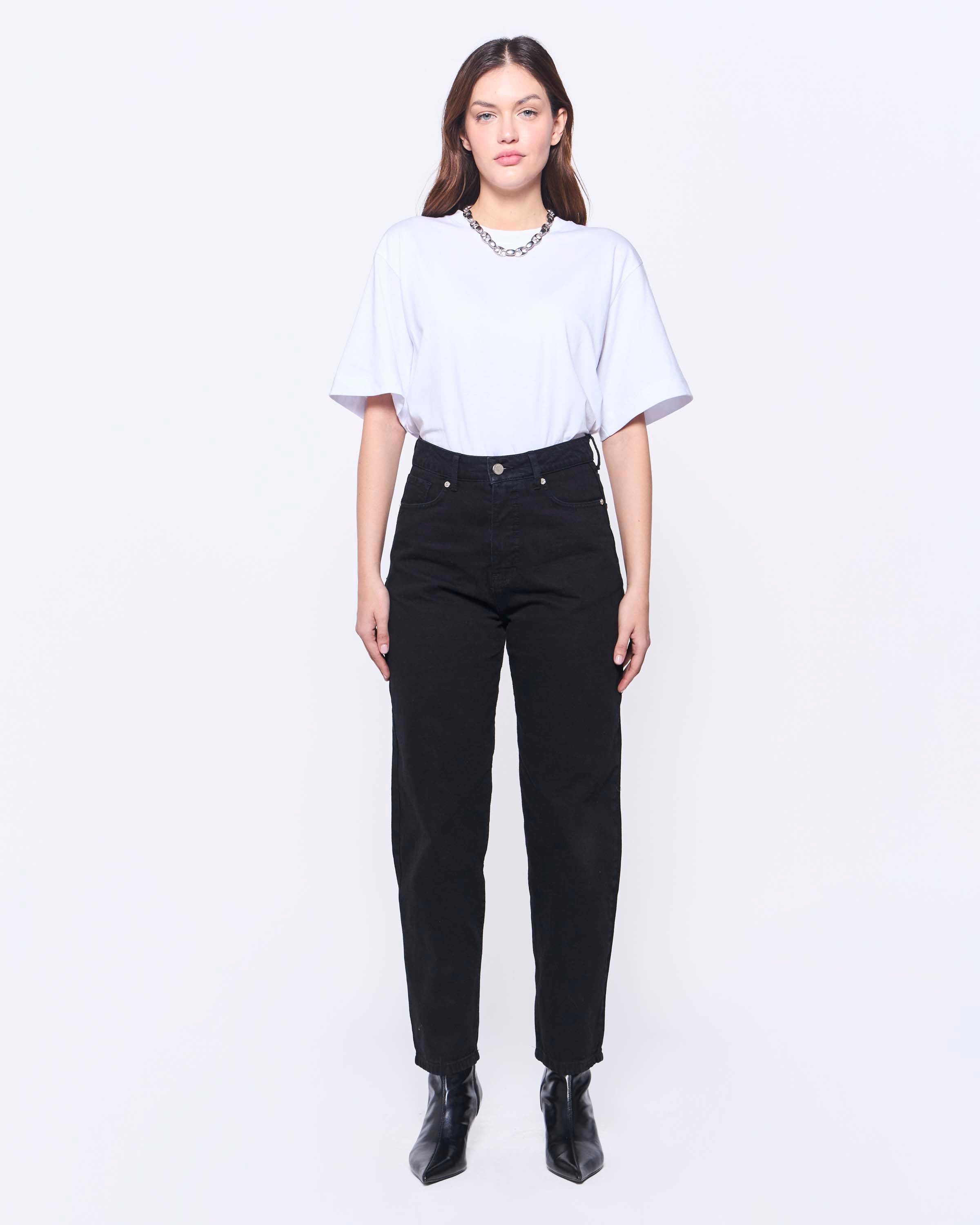 JEANS EMA BARREL NEGRO