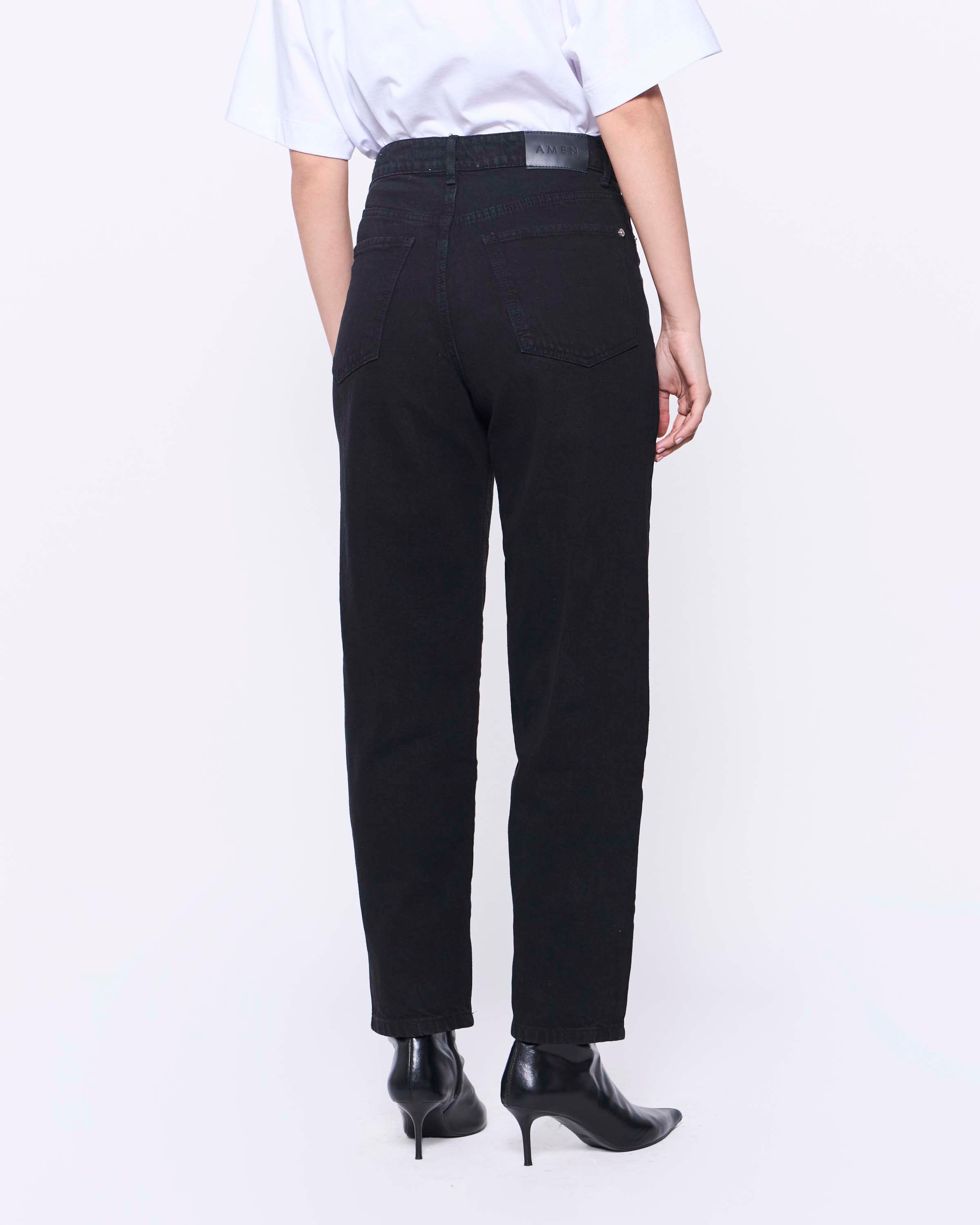 JEANS EMA BARREL NEGRO