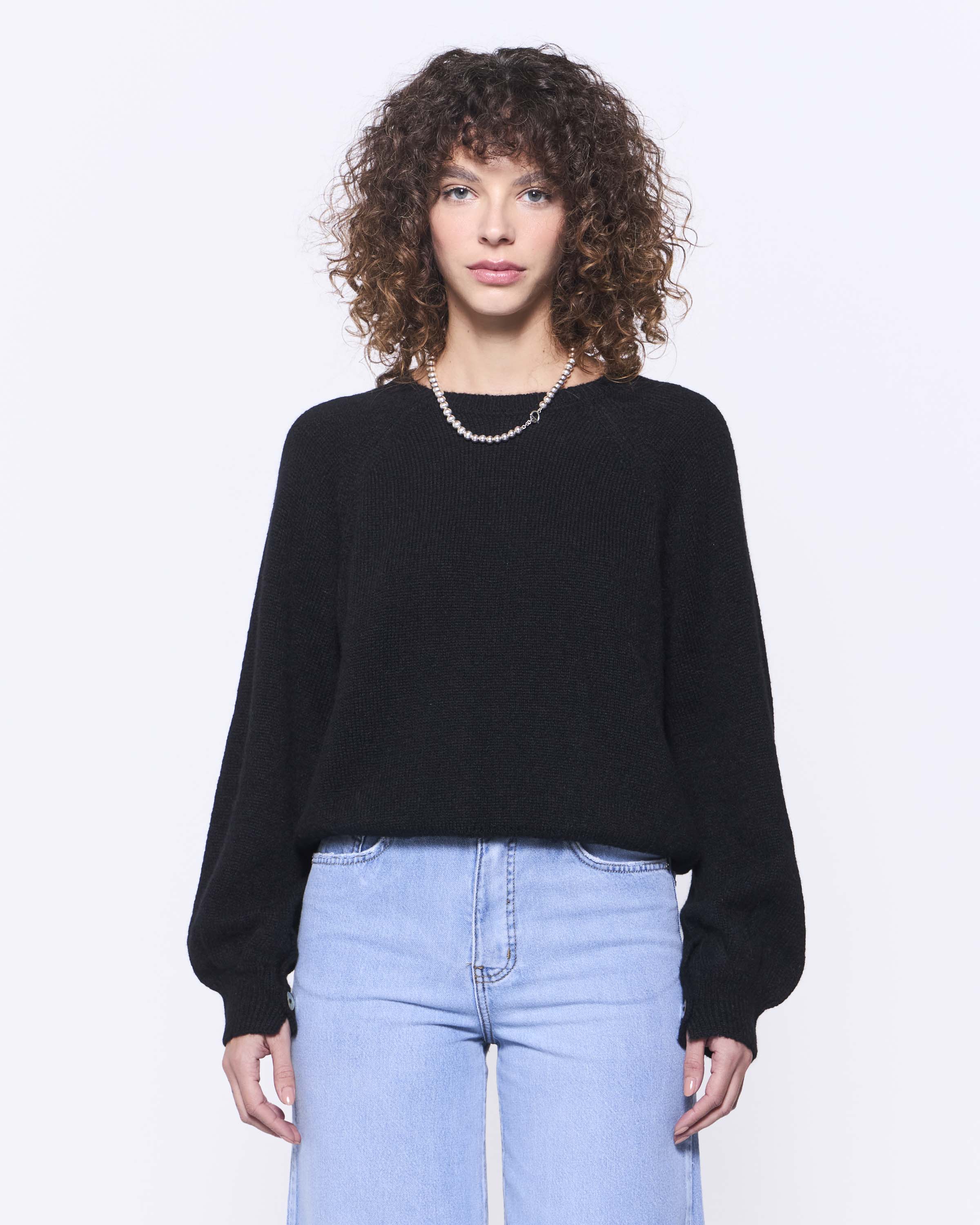 CHALECO SOL BABY ALPACA NEGRO