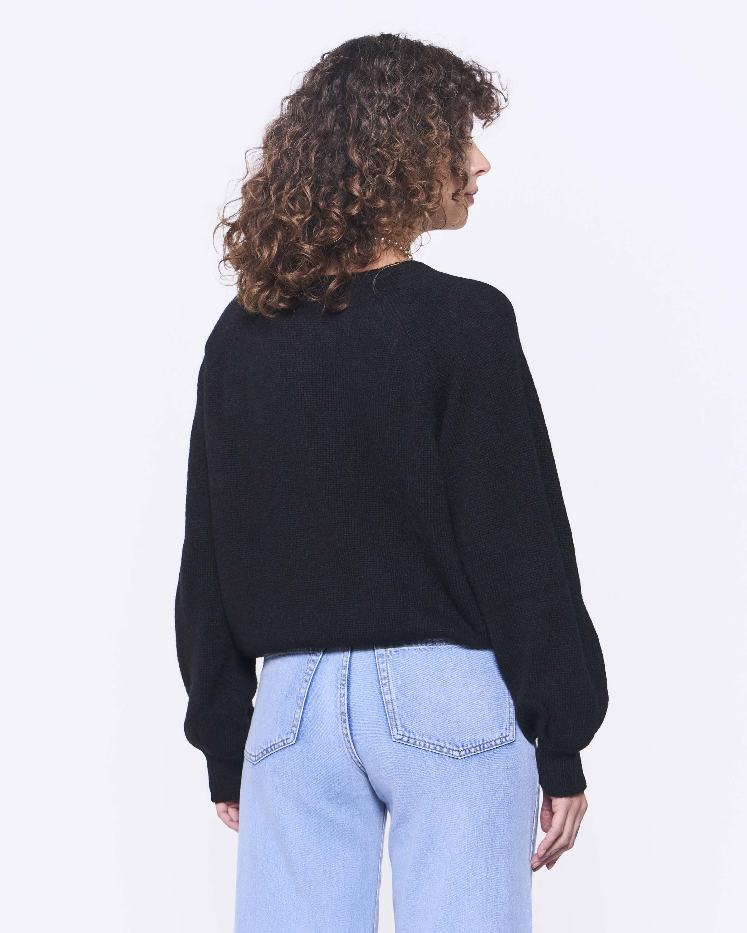 CHALECO SOL BABY ALPACA NEGRO