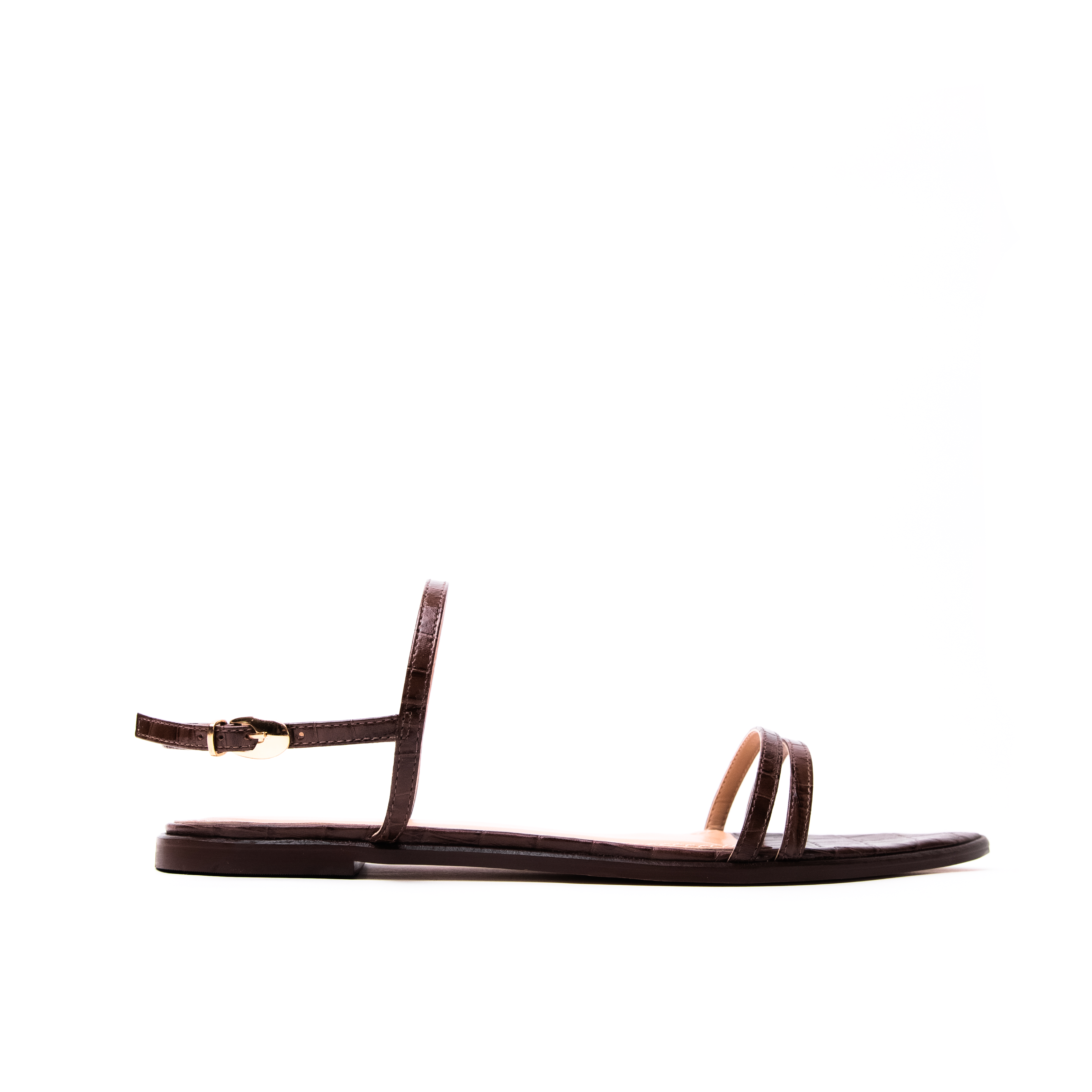 Zapato Jolie Cuero Croco Cafe