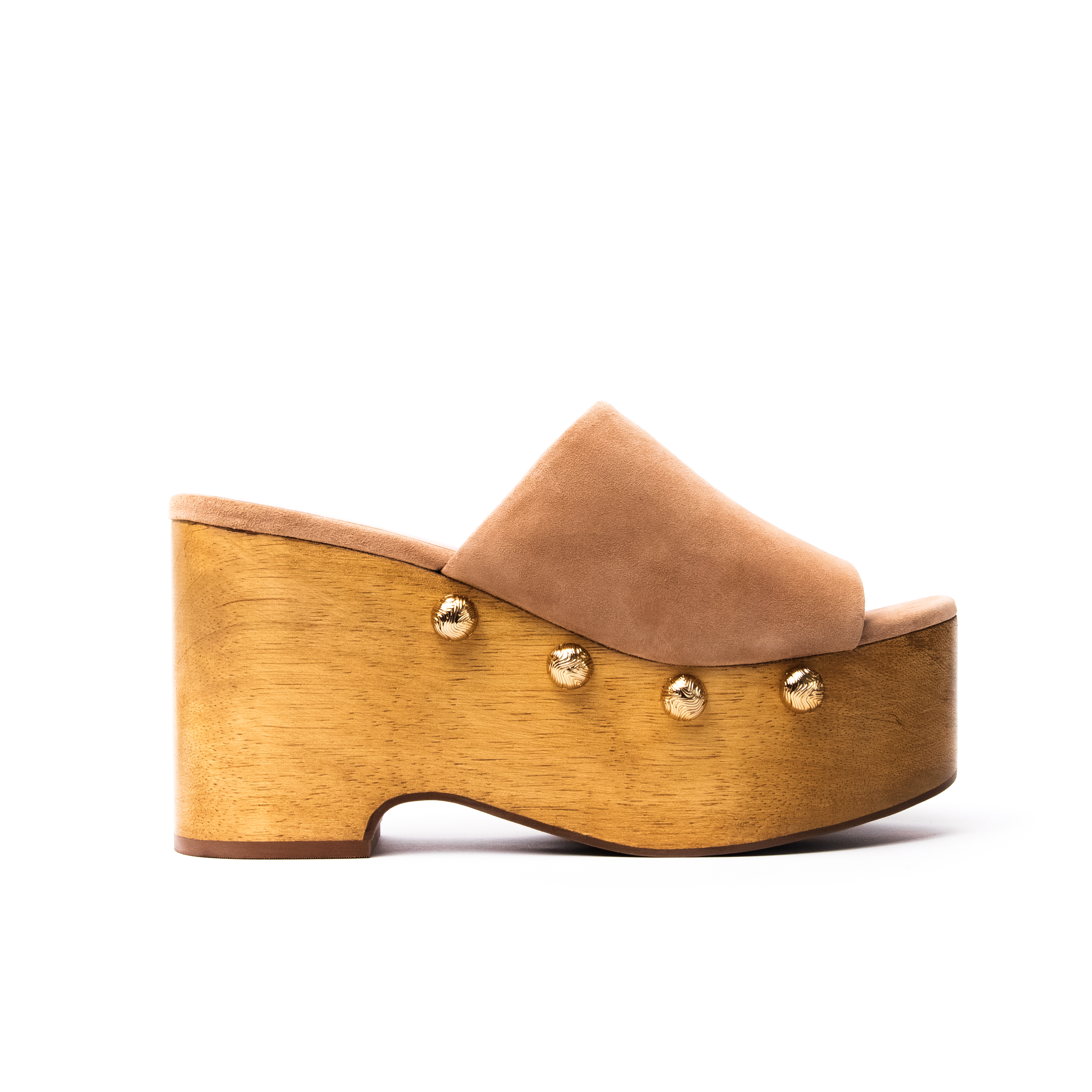 Zapato Camille Cuero Gamuza Caramelo