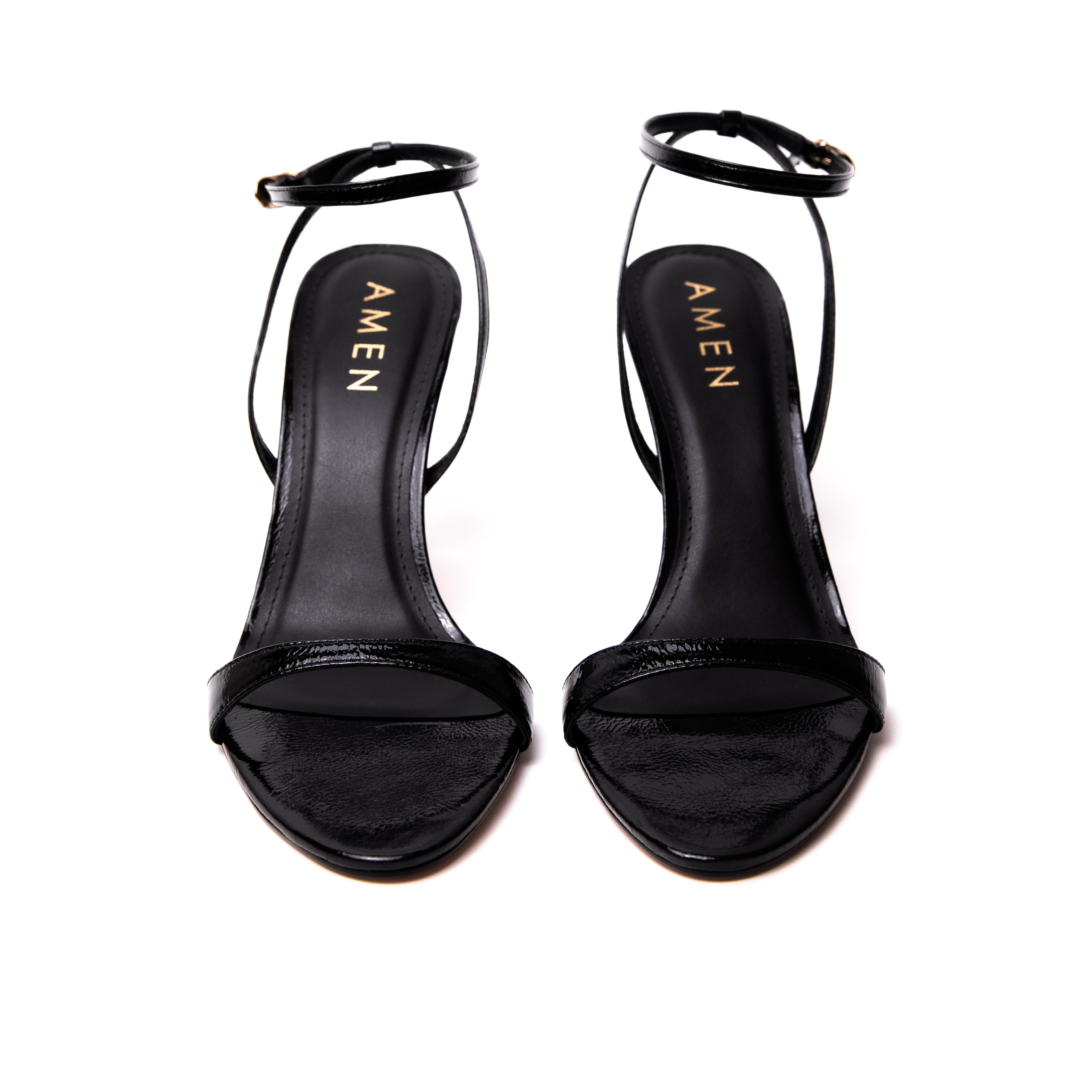 Zapato Anais Cuero Acharolado Negro