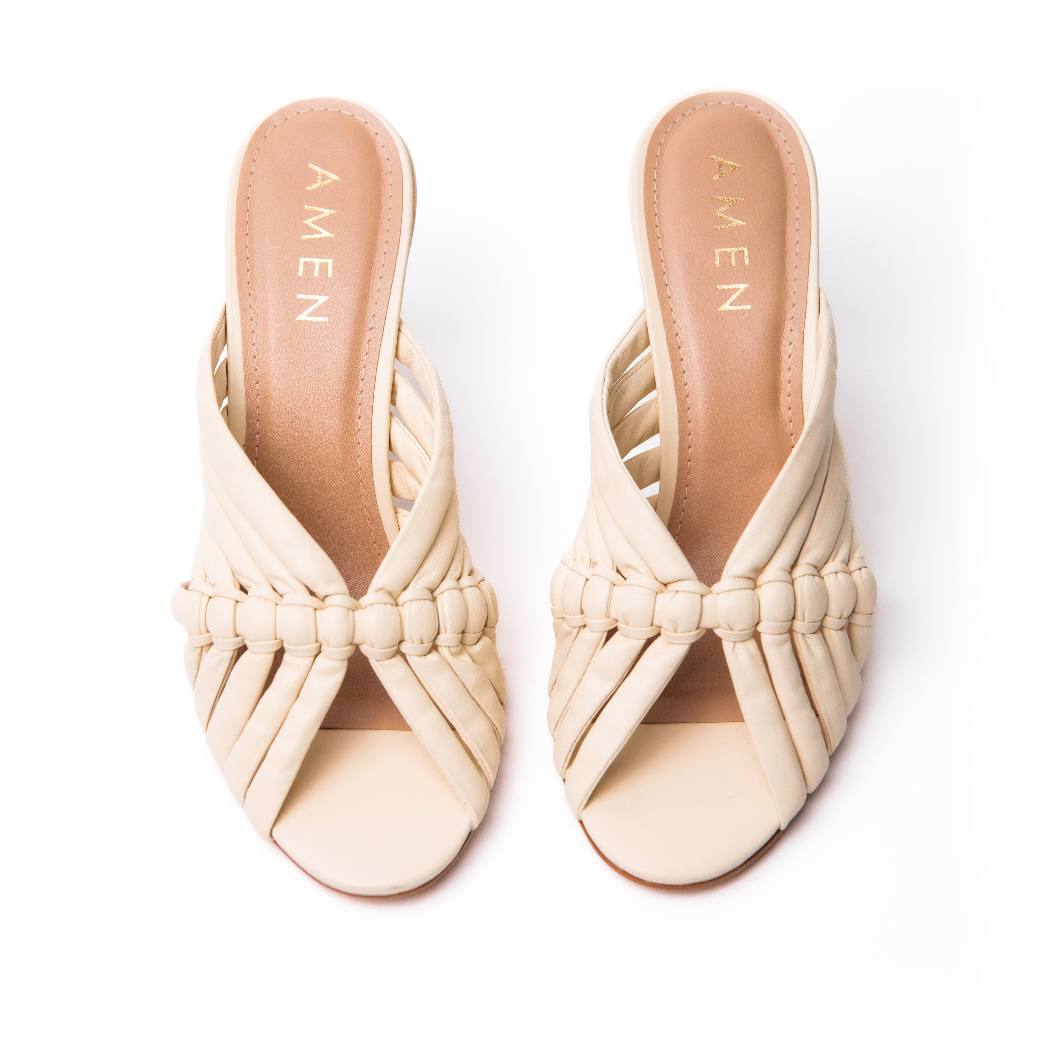 Zapato Coralie Cuero Napa Mantequilla