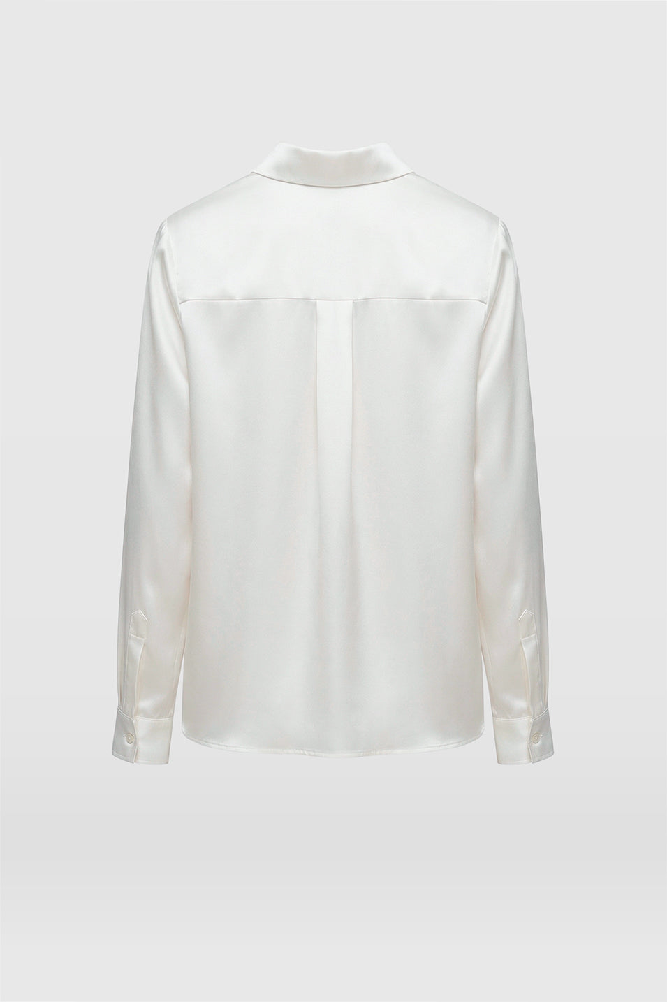 AMEN Leather - WHITE LIA SHIRT - Top de seda