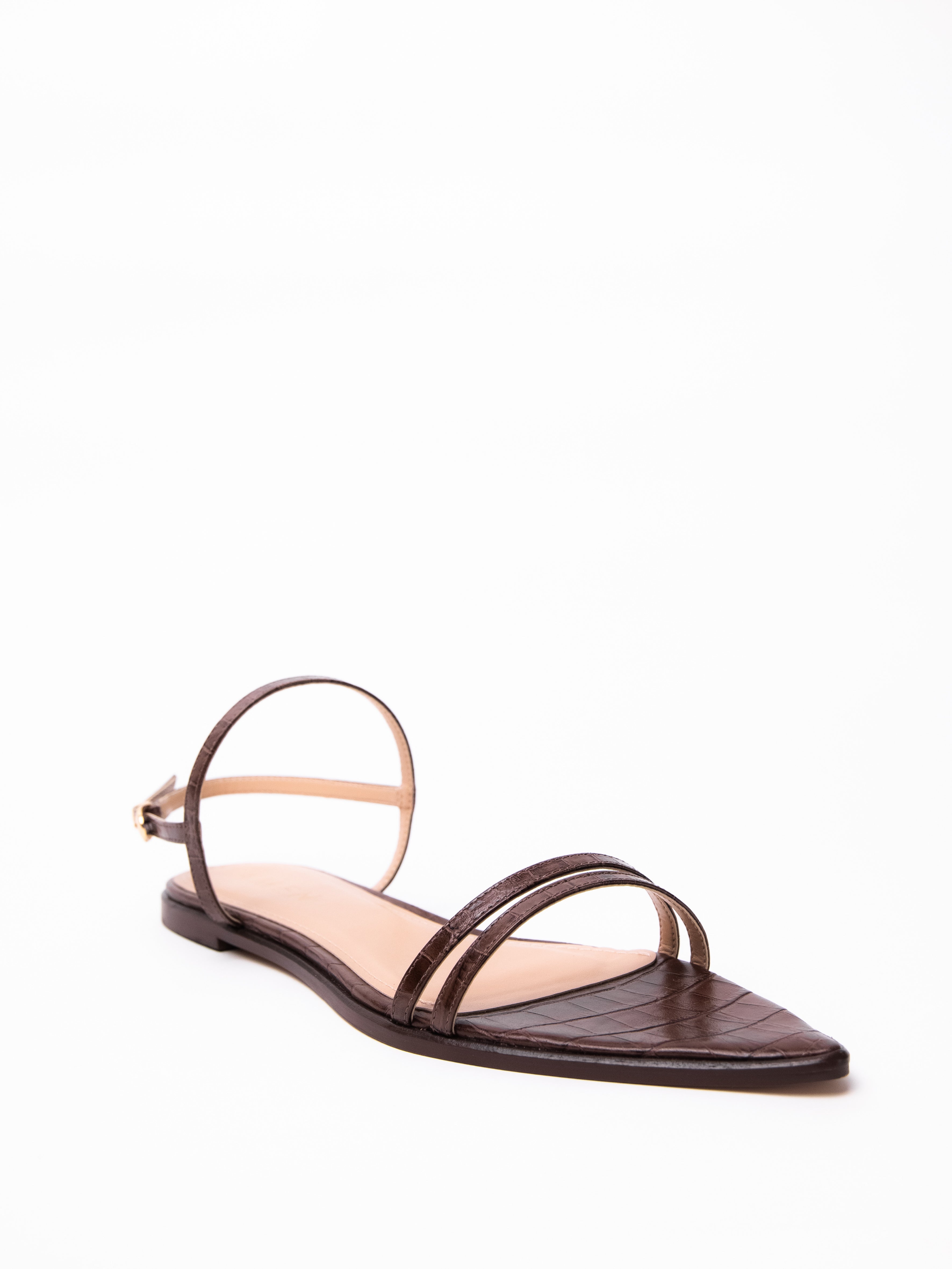 Zapato Jolie Cuero Croco Cafe