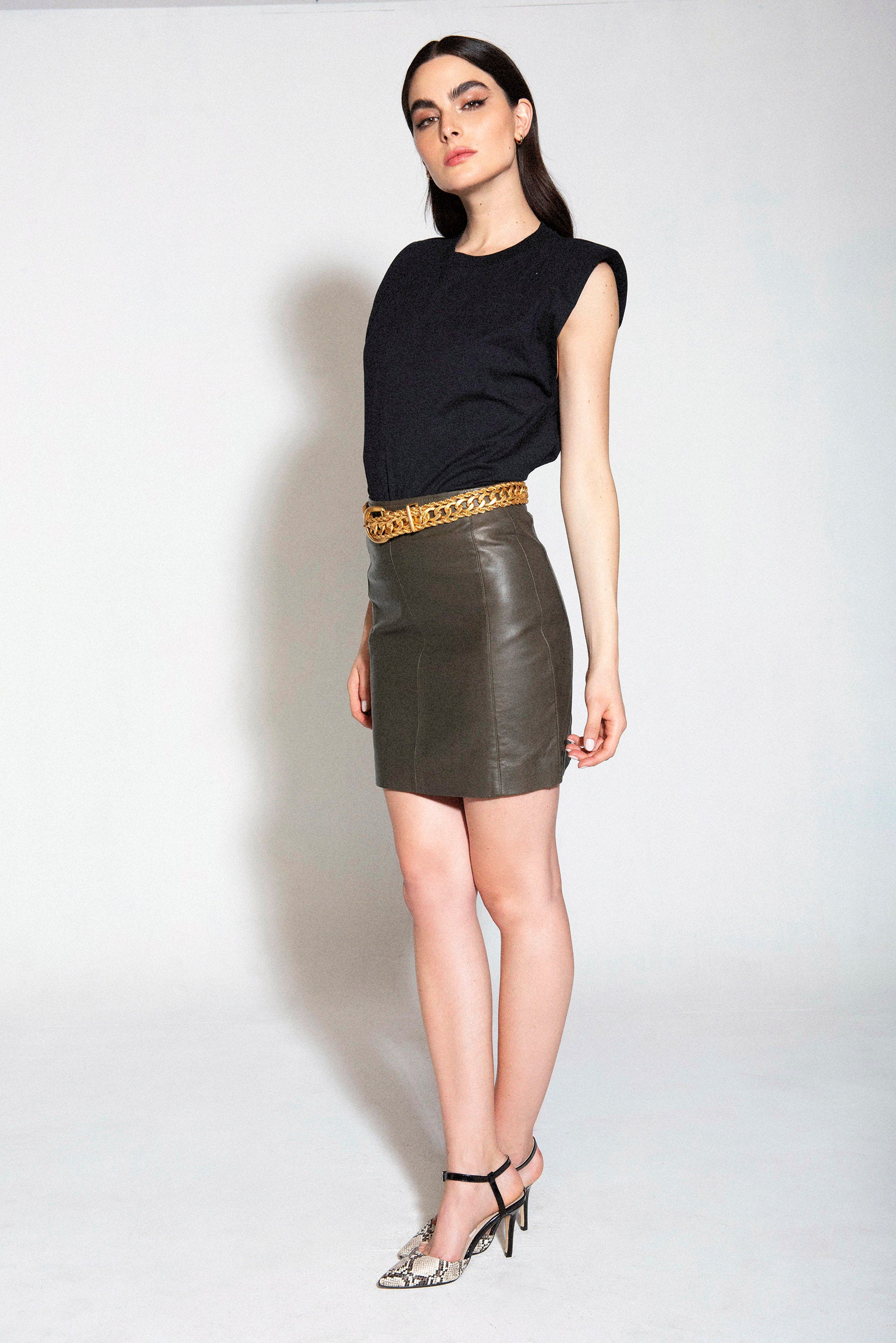 GREEN KI SKIRT