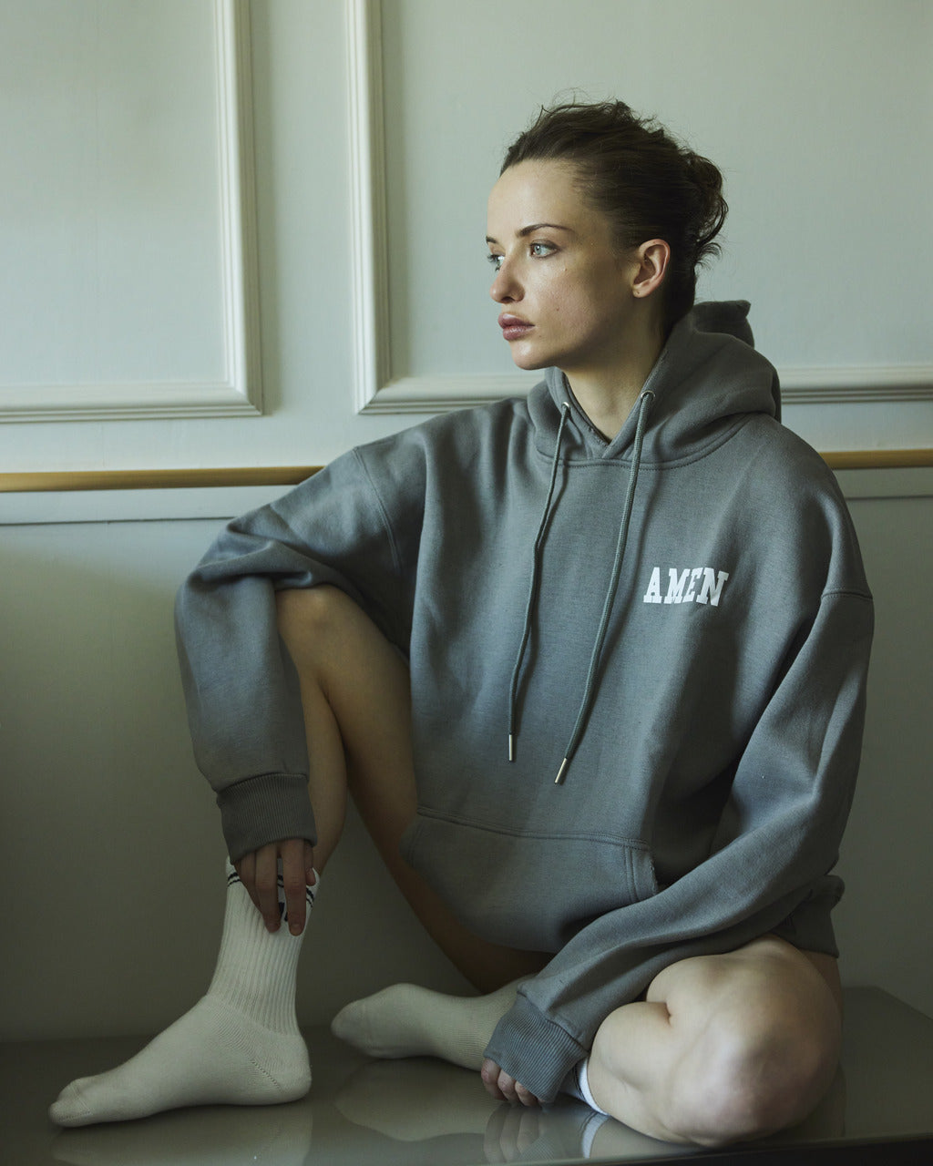 ALEXA GREY HOODIE