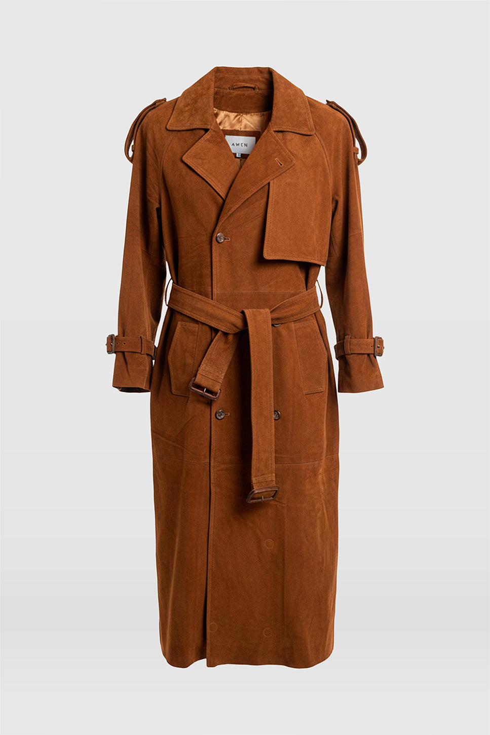 ALMA CARAMEL SUEDE TRENCH