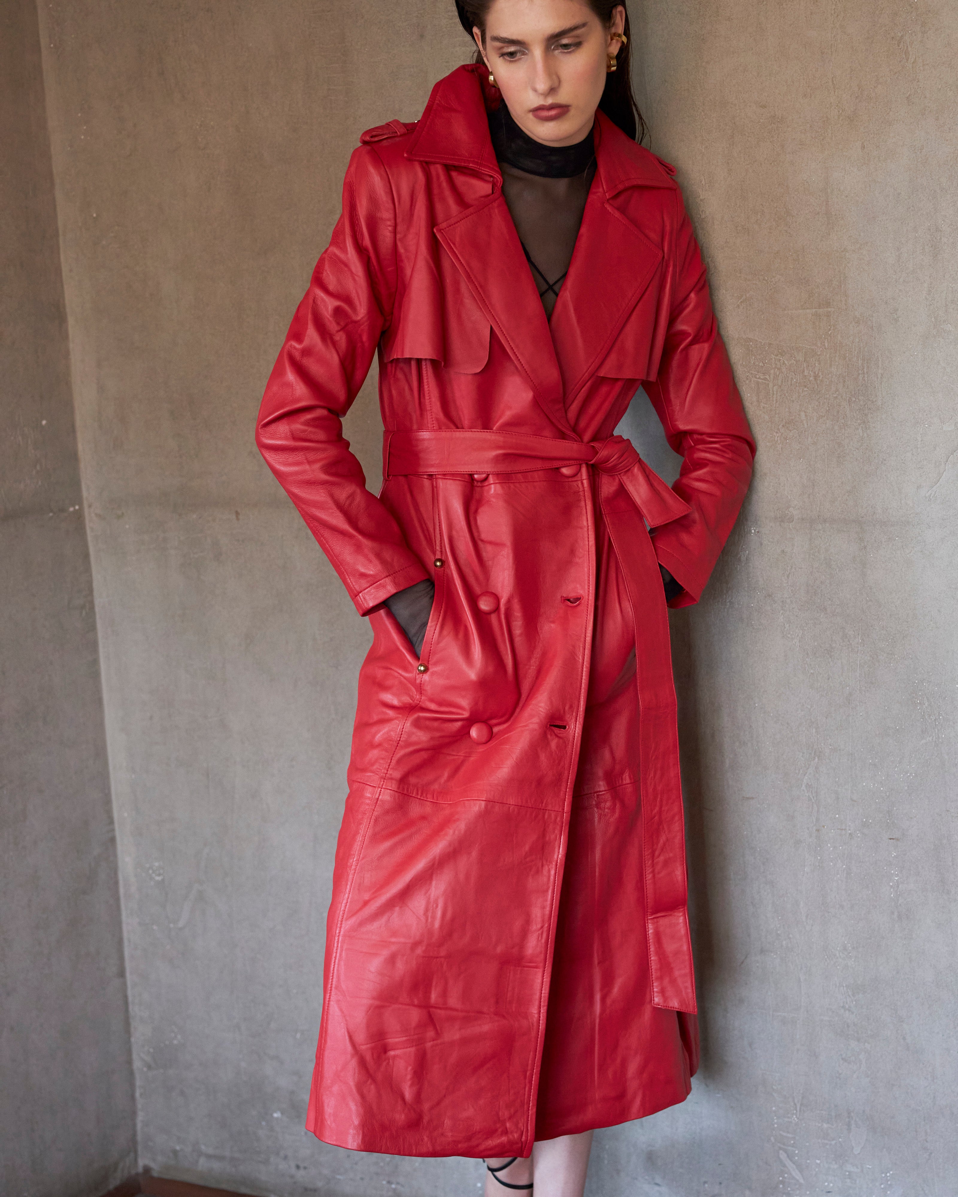 RED BAMBI TRENCH