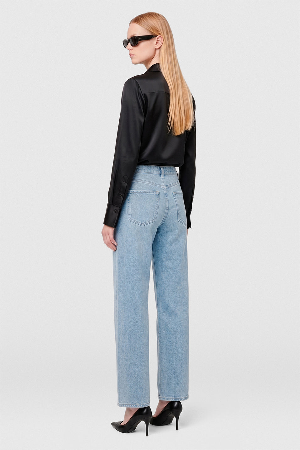 Camisa Lia de Seda negra