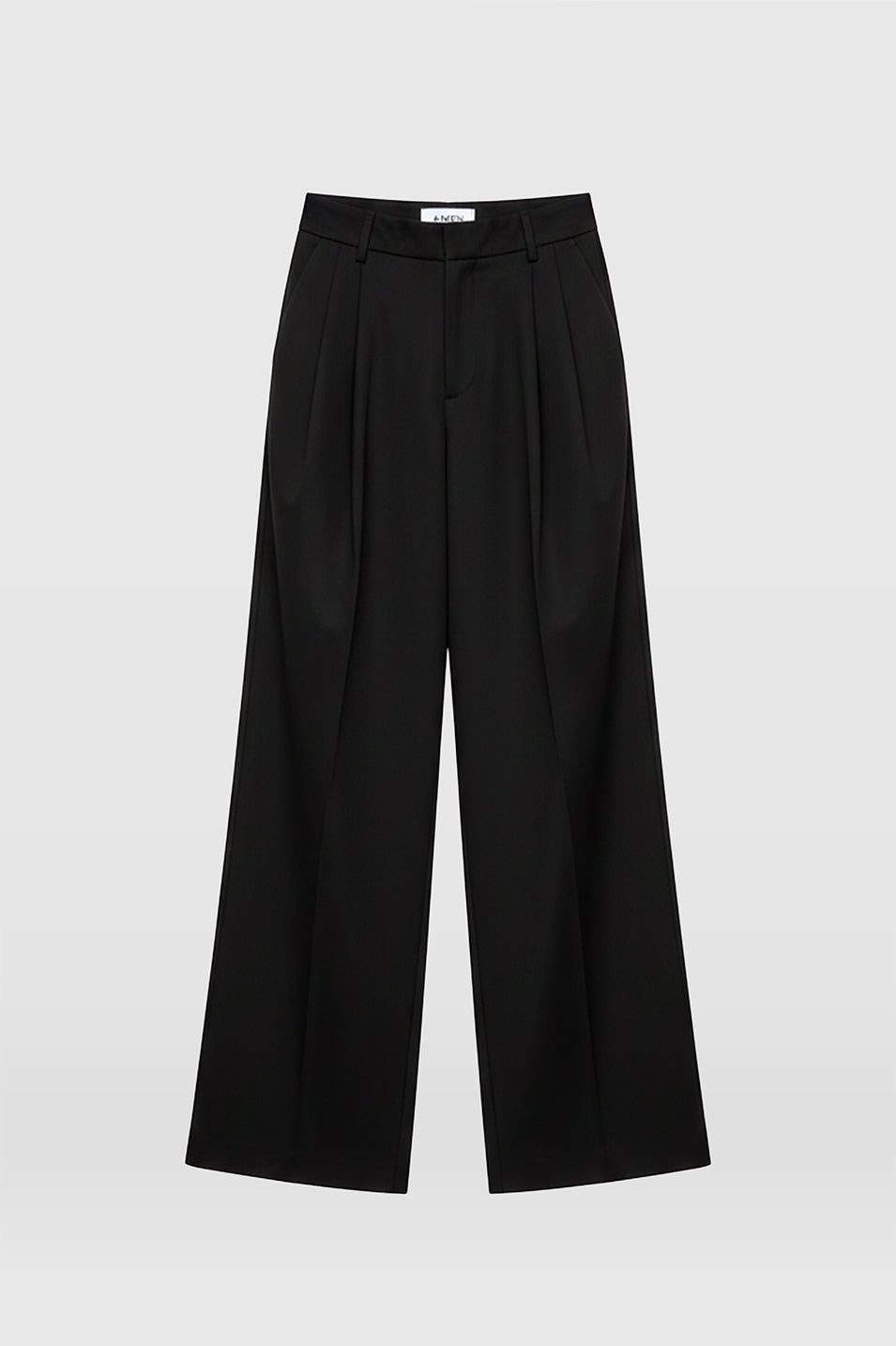 AMEN Leather - BLACK VICTORIA PANT - Jeans de denim