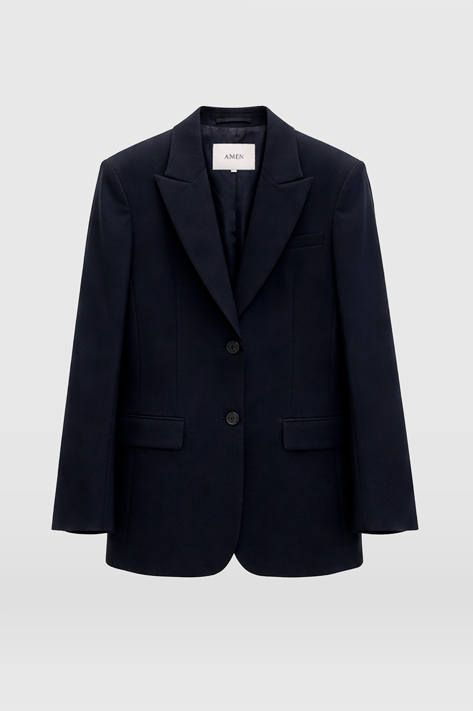 AMEN Leather - BLUE CLARA BLAZER - Blazer