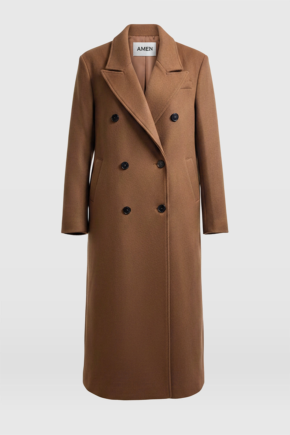 AMEN Leather - CAMEL ANA COAT - Trench de algodón