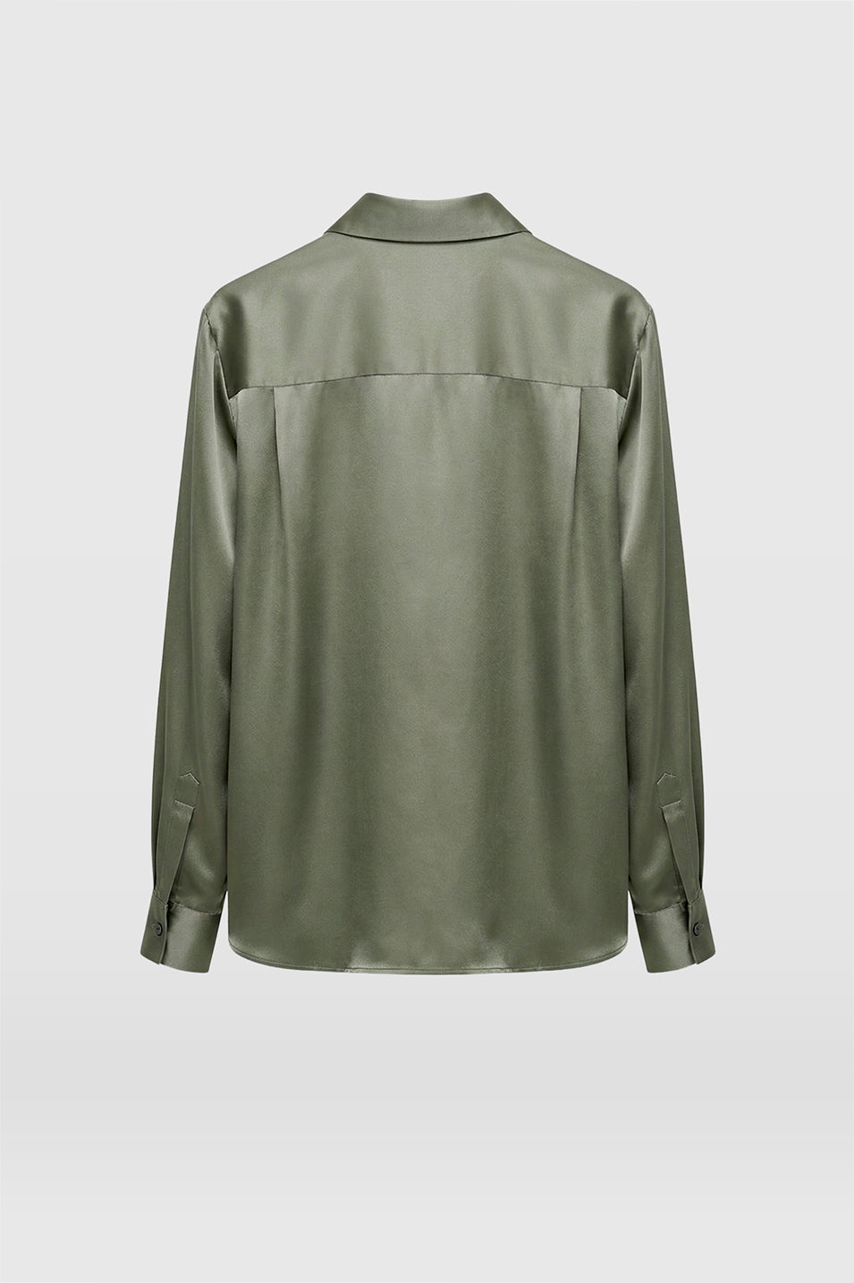 AMEN Leather - GREY LIA SHIRT - Top de seda