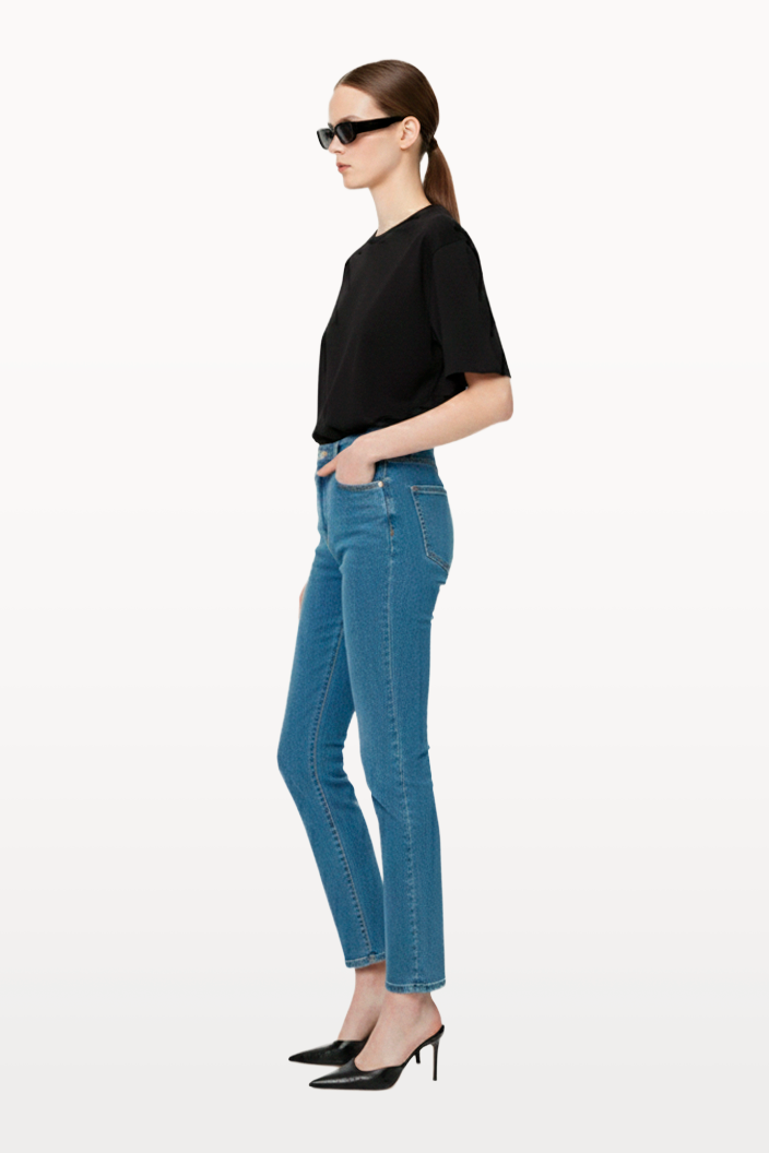 JEANS SLIM SARA AZUL