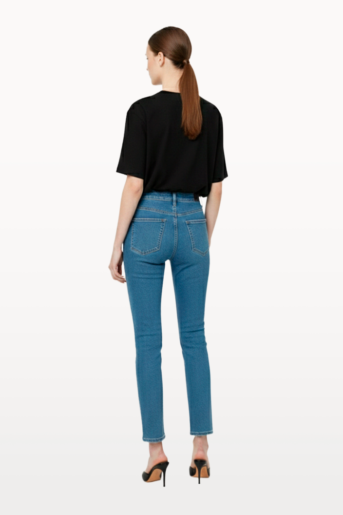 JEANS SLIM SARA AZUL