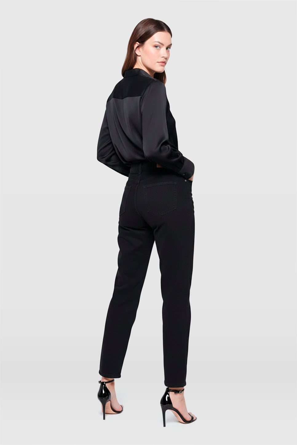 JEANS EMA BARREL NEGRO