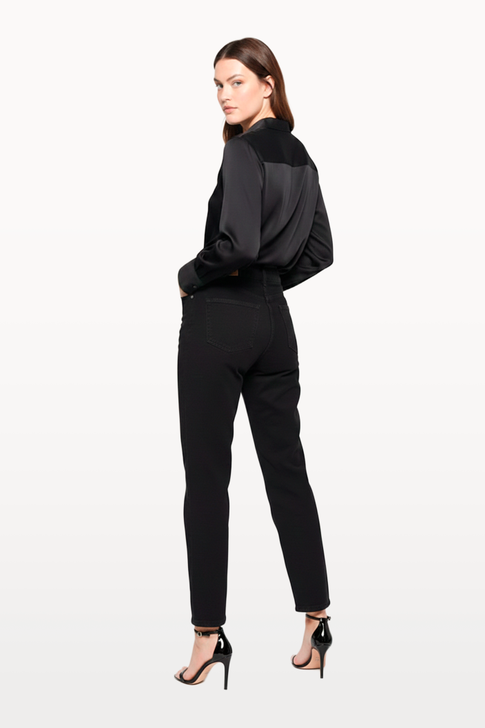 JEANS EMA BARREL NEGRO