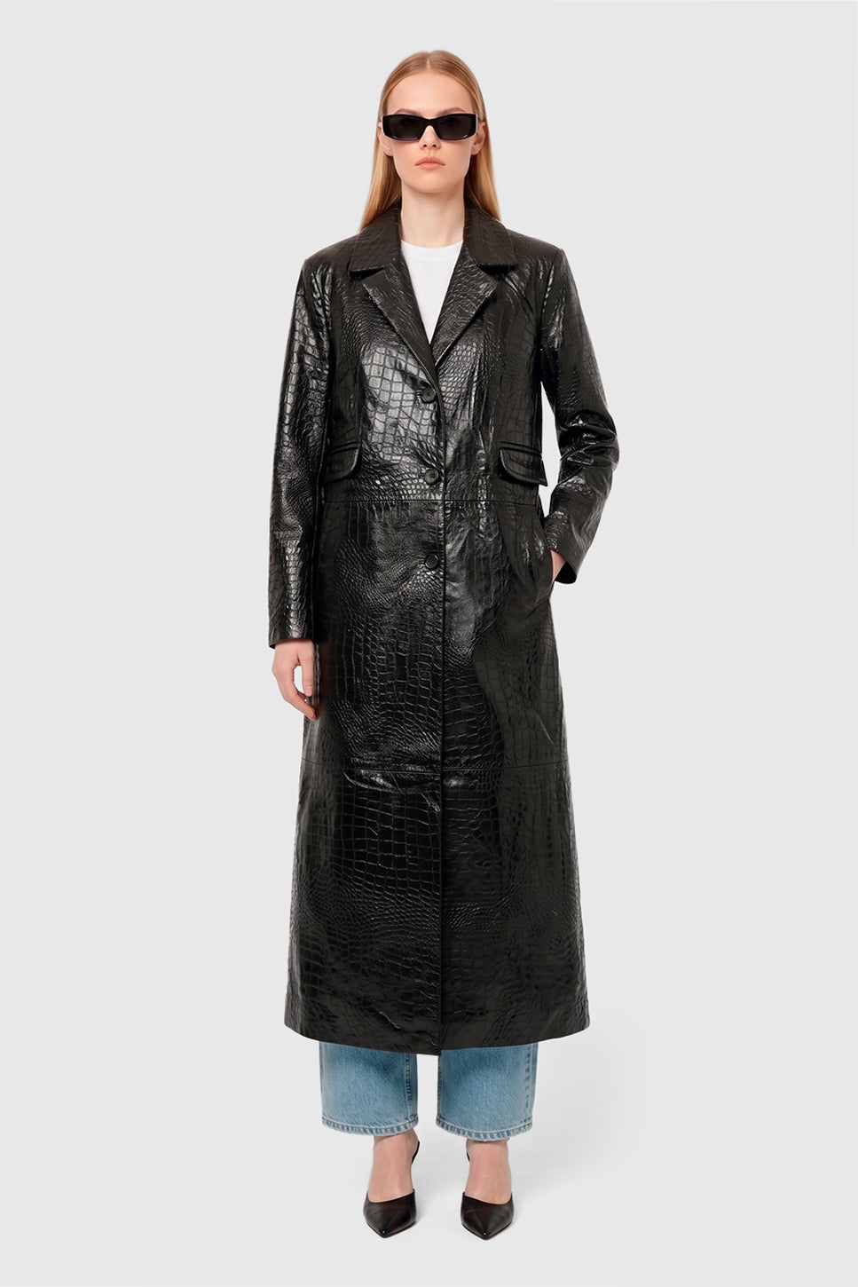 ROMA CROCO COAT