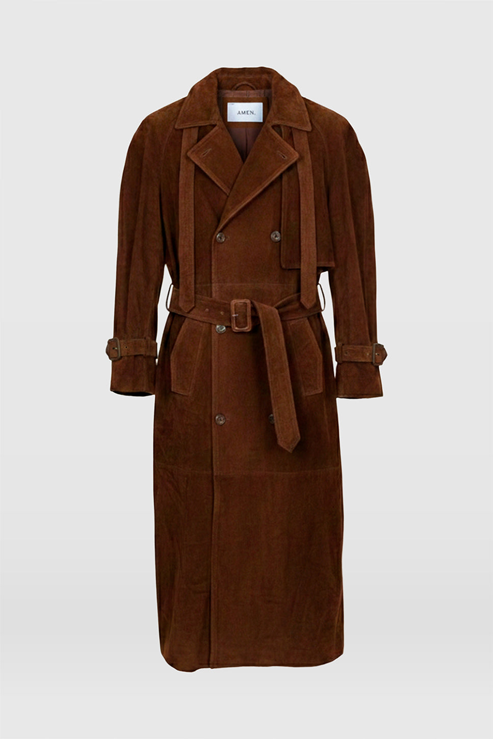 AMEN Leather - SELENA SUEDE TRENCH - Trench de gamuza