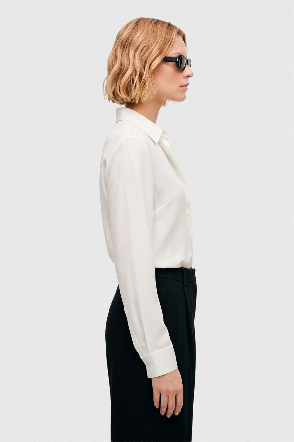 Camisa Lia de Seda blanca