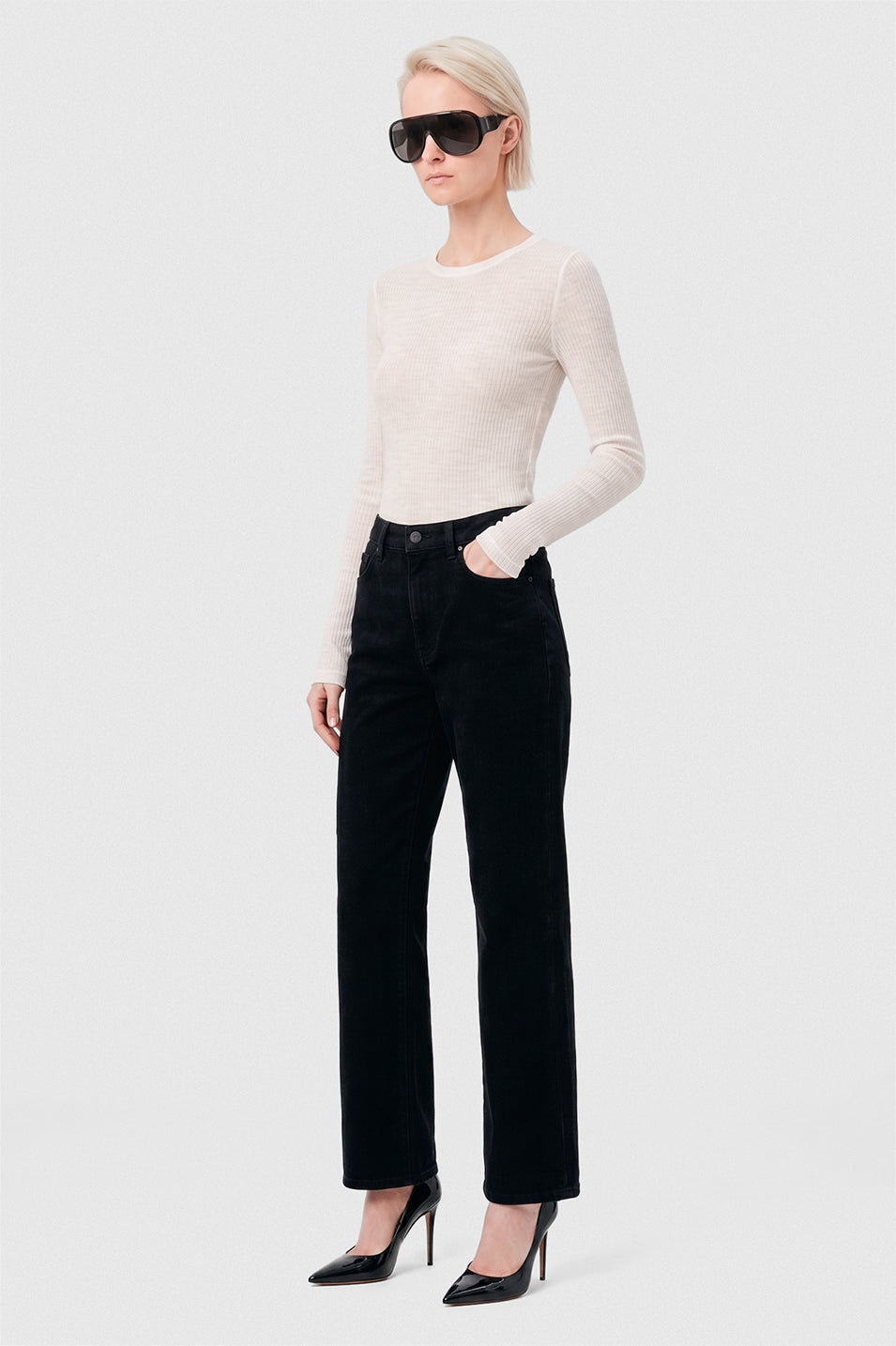 Polera Tela Mujer Blanco Maia