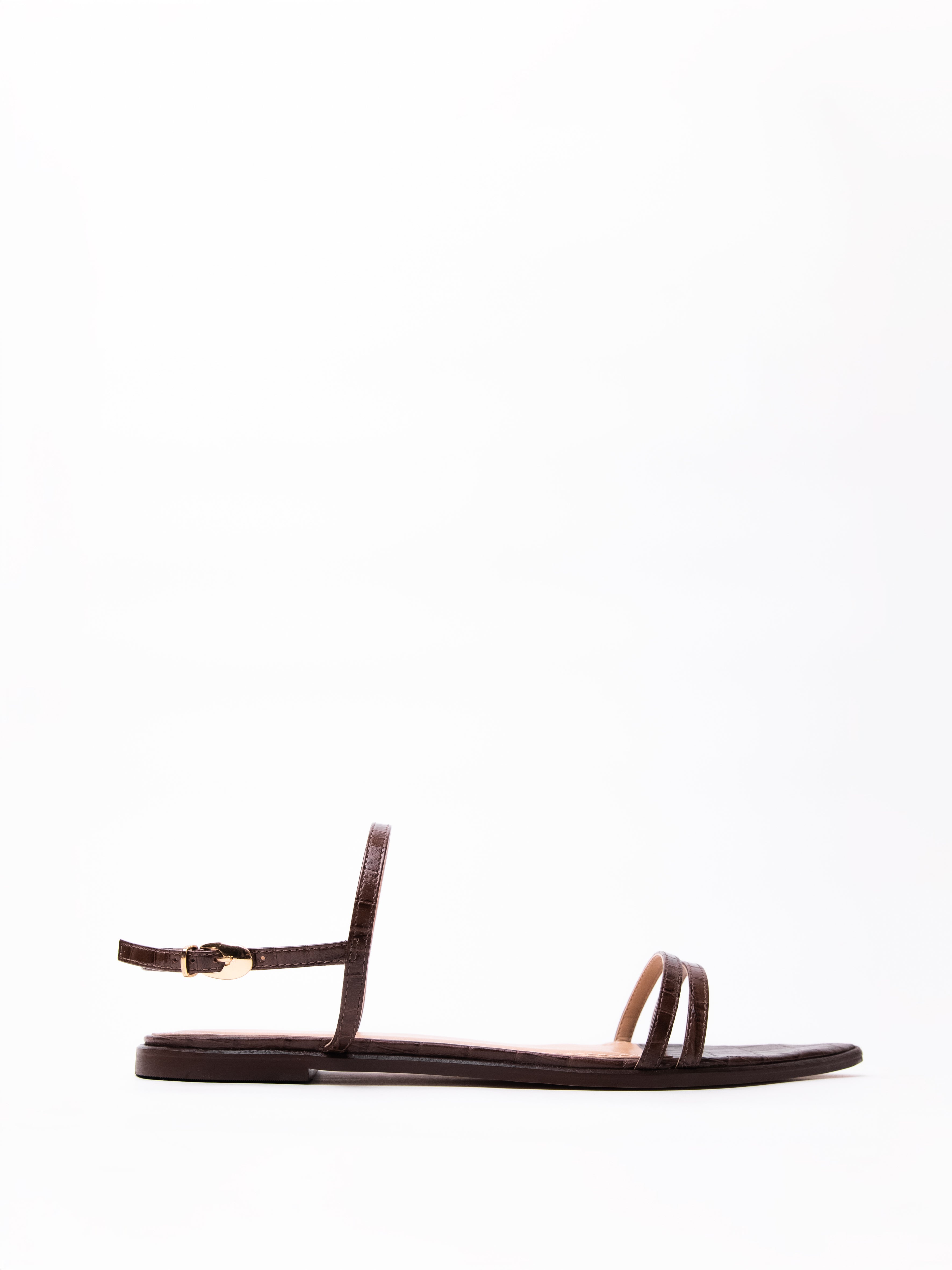 Zapato Jolie Cuero Croco Cafe