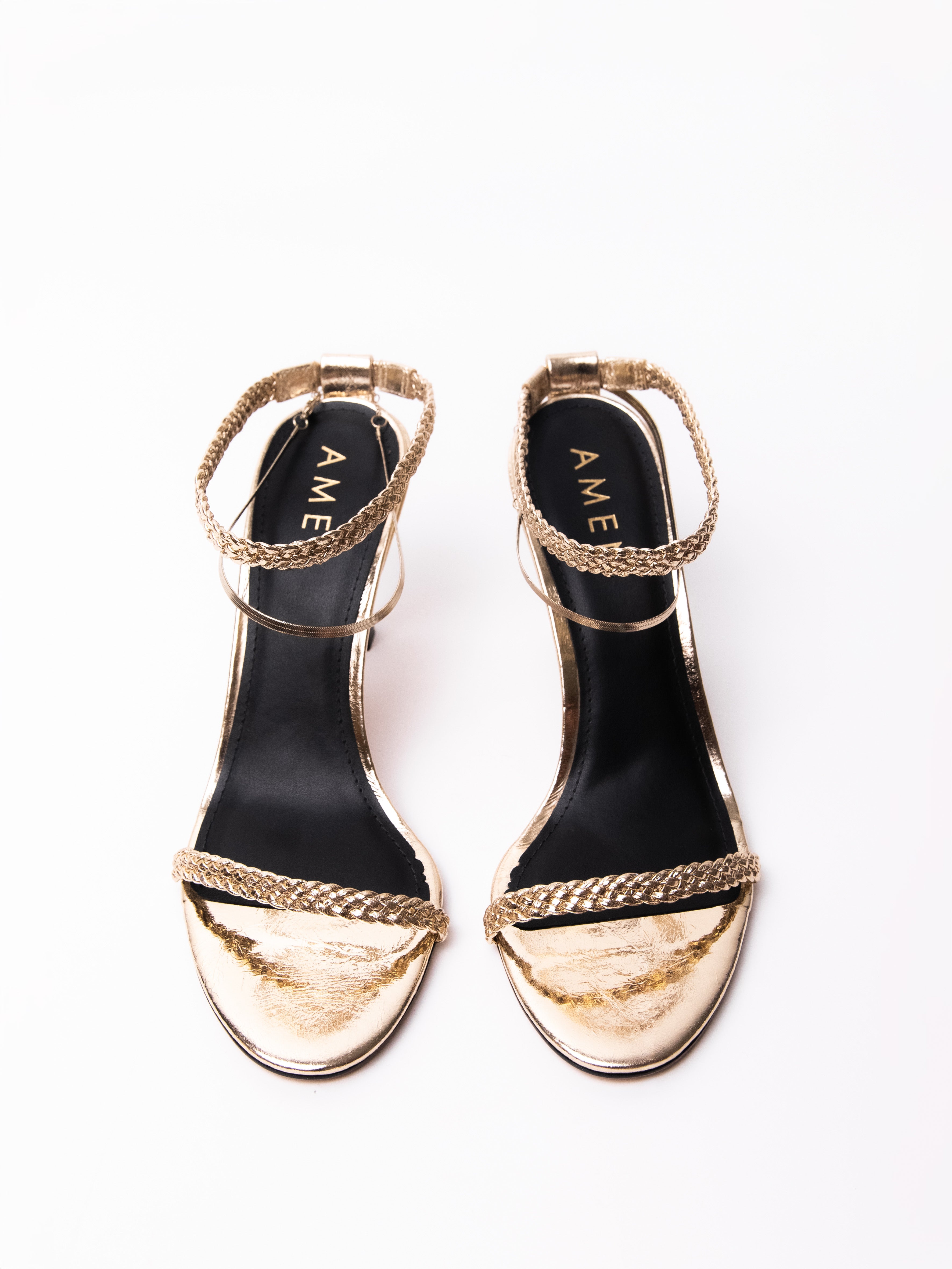 Zapato Chloe Cuero Dorado