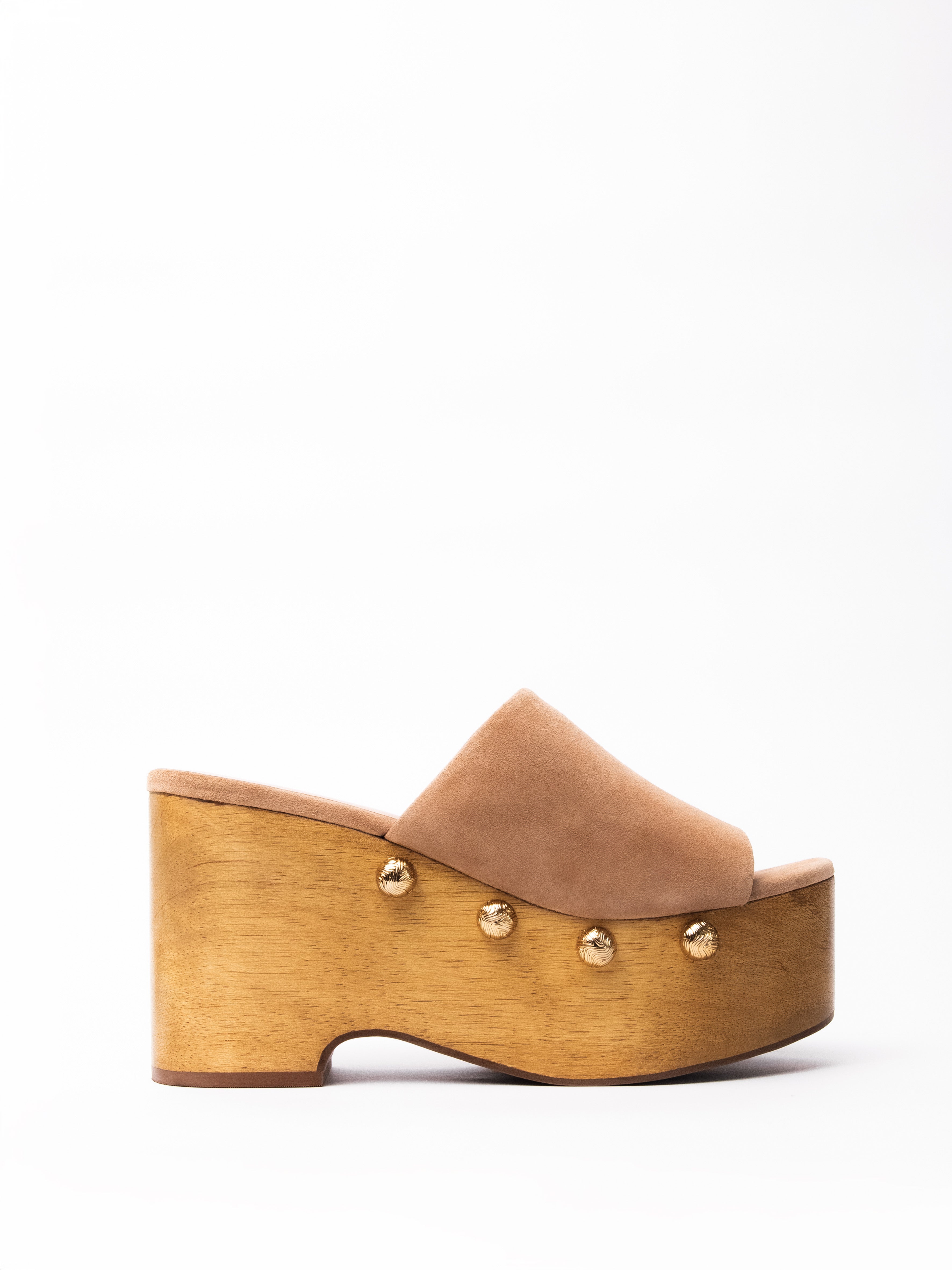 Zapato Camille Cuero Gamuza Caramelo