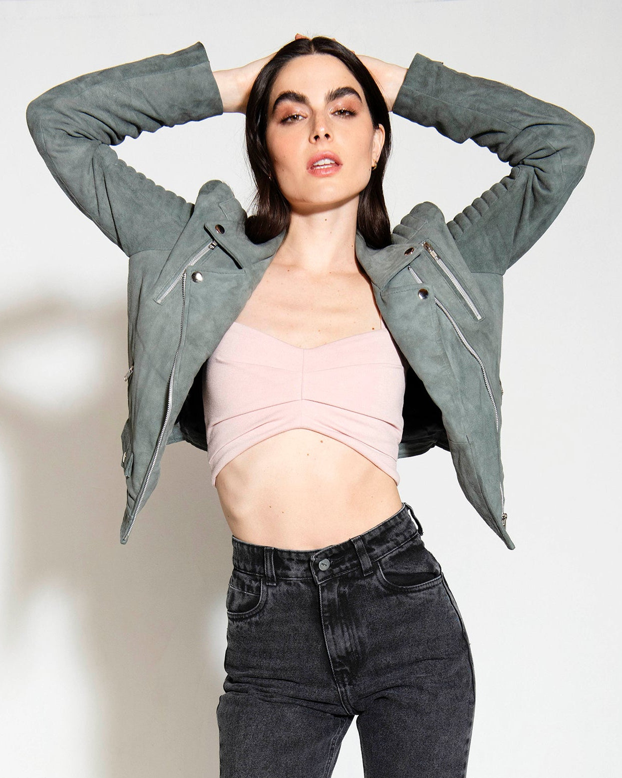 SUKY SUEDE MOTO JACKET