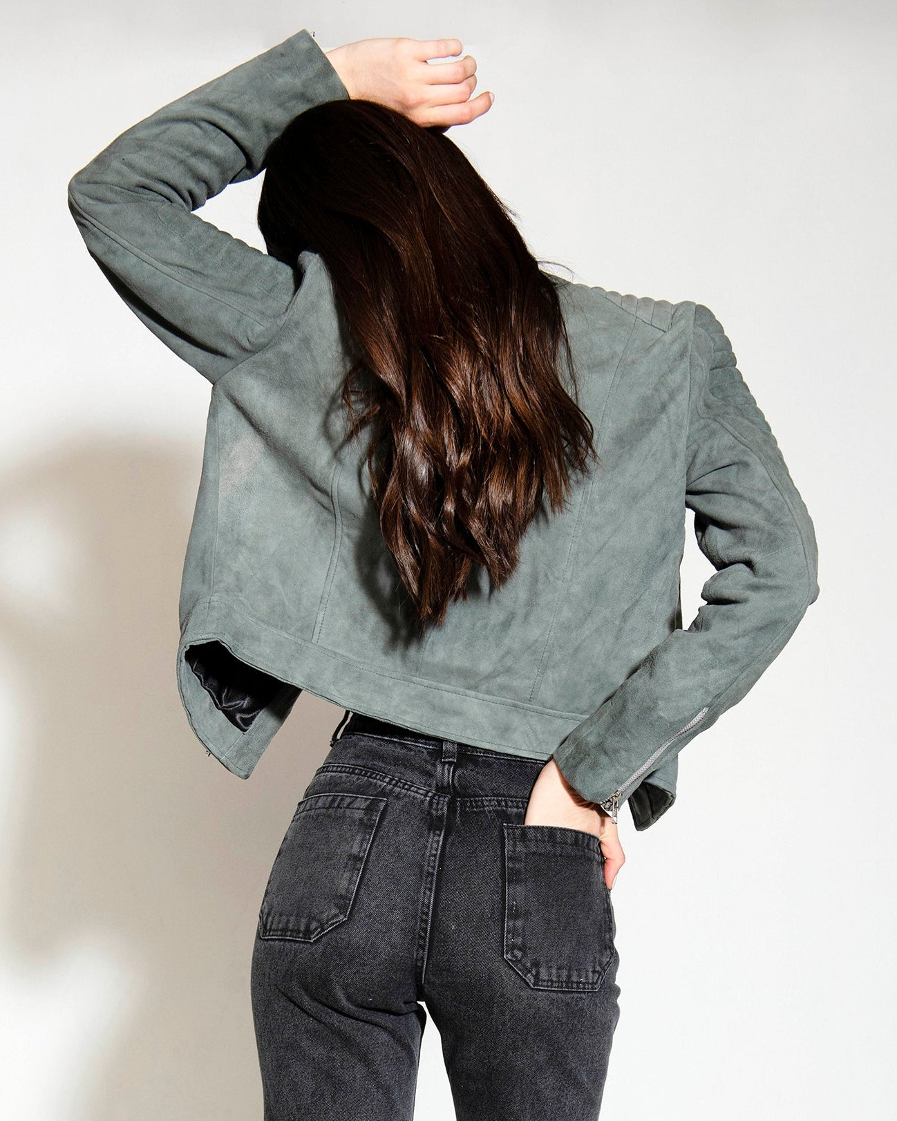 SUKY SUEDE MOTO JACKET